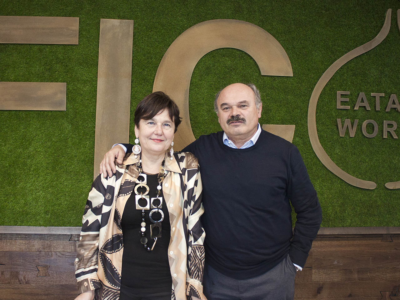 Tiziana Primori e Oscar Farinetti