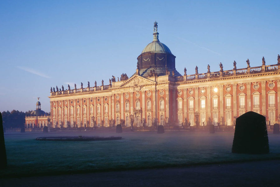 Potsdam, Park Sanssouci, Neues Palais, Gartenseite.